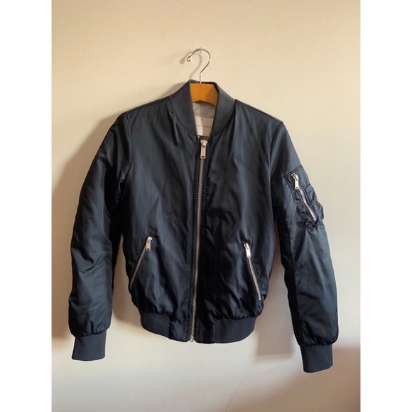 ARITZIA BABATON BOMBER NAVY BLUE JACKET - Picture 3 of 4